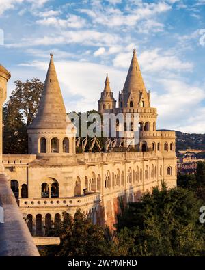 Bastione dei pescatori a Budapest, Ungheria Foto Stock