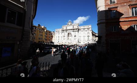 Fontana di Trevi, Roma, Italia Foto Stock