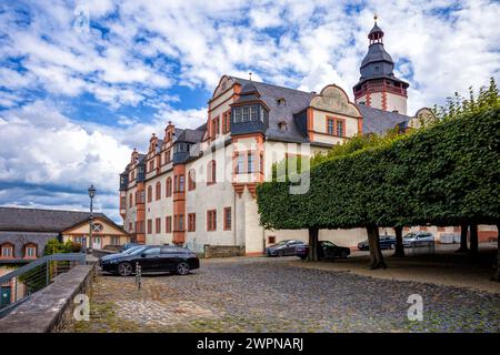 Castello di Weilburg a Weilburg an der Lahn Foto Stock