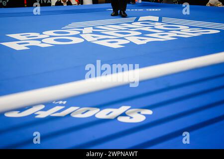 Busto Arsizio, Italia. 6 marzo 2024. Boxing Road to Paris durante Boxing Road to Paris, Boxing match a Busto Arsizio, Italia, 06 marzo 2024 Credit: Independent Photo Agency/Alamy Live News Foto Stock