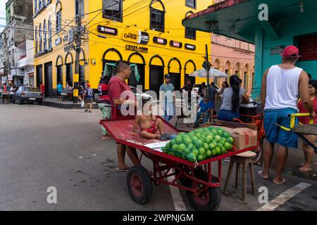 Manaus - foresta pluviale brasiliana, crociera sull'Amazzonia su una nave boutique (MS Janganda) - crociera sul fiume Foto Stock