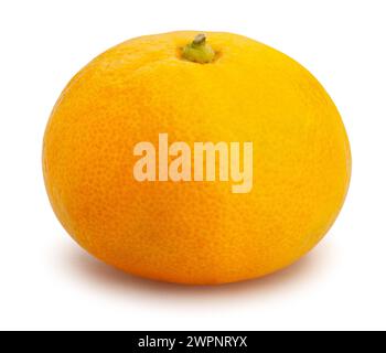 percorso mandarino giallo isolato su bianco Foto Stock