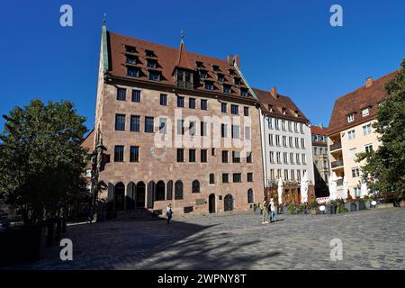 Germania, Baviera, Franconia media, Norimberga, centro storico di Sebald, Schürstabhaus Foto Stock