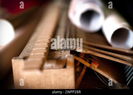 Impressioni di un laboratorio di pianoforte Foto Stock