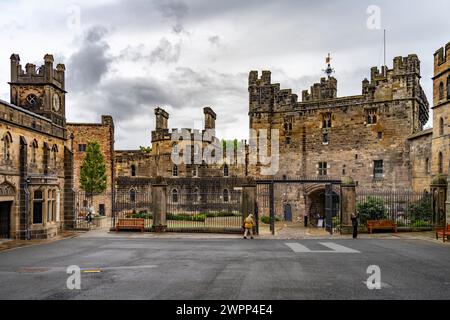 Castello di Lancaster a Lancaster, Lancashire, Inghilterra, Gran Bretagna, Europa Foto Stock