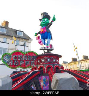 Crazy Hopper Fair Ground a Bridlington Foto Stock