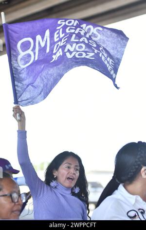 MANTA-dia DE LA MUJER PLANTON 8M Manta, 08 marzo 2024. Planton conmemorativo por el 8 de marzo, dia Internacional de la Mujer. API / Ariel OCHOA Manta Manabi Ecuador SOI-MANTA-DIADELAMUJERPLANTON8M-d2a4f77349e1d5c5e5f17b7642dbfe93 *** MANTA WOMENS DAY 8M PLANTON Manta, 08 marzo 2024 Foto Stock