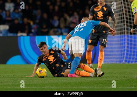 Napoli, Campania, Italia. 8 marzo 2024. Durante la partita di calcio di serie A SSC Napoli - Torino FC Stadio Maradona l'8 marzo 2024 a Napoli, Italia. (Credit Image: © Ciro De Luca/ZUMA Press Wire) SOLO PER USO EDITORIALE! Non per USO commerciale! Foto Stock