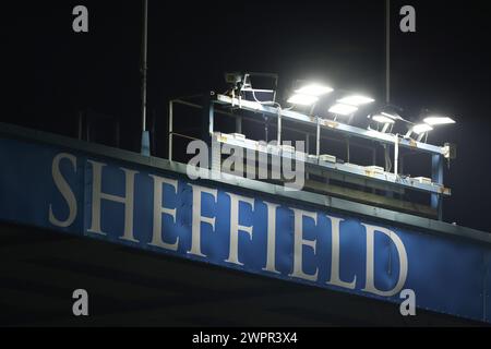 Sheffield, Regno Unito. 8 marzo 2024. Vista generale di Hillsborough durante il match per lo Sky Bet Championship a Hillsborough, Sheffield. Il credito per immagini dovrebbe essere: Jonathan Moscrop/Sportimage Credit: Sportimage Ltd/Alamy Live News Foto Stock