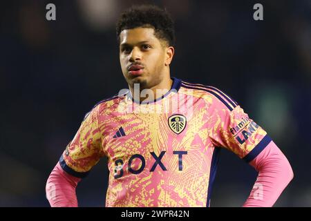 Sheffield, Regno Unito. 8 marzo 2024. Georginio Rutter del Leeds United durante lo Sky Bet Championship match a Hillsborough, Sheffield. Il credito per immagini dovrebbe essere: Jonathan Moscrop/Sportimage Credit: Sportimage Ltd/Alamy Live News Foto Stock