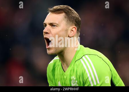 Manuel Neuer del Bayern Muenchen MONACO DI BAVIERA, GERMANIA - 05 MARZO: Partita di andata e ritorno della UEFA Champions League 2023/24 tra FC Bayern MŸnchen e SS Lazio all'Allianz Arena il 5 marzo 2024 a Monaco © diebilderwelt / Alamy Stock Foto Stock