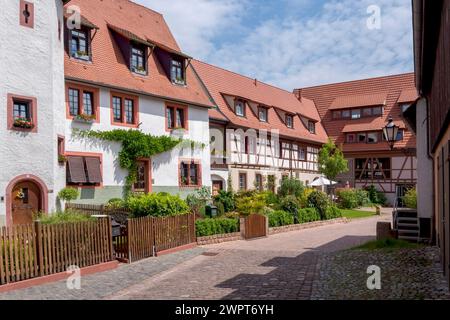 Jesuitenhof o Bettendorfer Hof, ex corte aristocratica, Ladenburg, Baden-Wuerttemberg, Germania Foto Stock