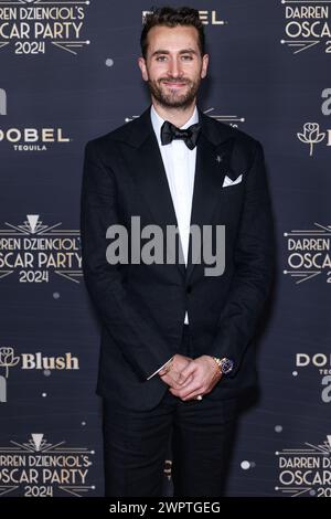 Bel Air, Stati Uniti. 8 marzo 2024. BEL AIR, LOS ANGELES, CALIFORNIA, USA - 08 MARZO: Darren Dzienciol arriva all'Oscar Party 2024 di Darren Dzienciol, tenutosi in una residenza privata l'8 marzo 2024 a bel Air, Los Angeles, California, Stati Uniti. (Foto di Xavier Collin/Image Press Agency) credito: Image Press Agency/Alamy Live News Foto Stock