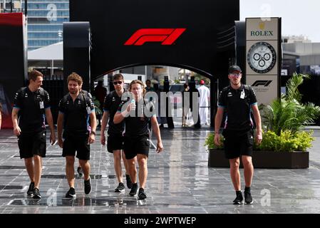 Jeddah, Arabia Saudita. 9 marzo 2024. Squadra di F1 alpina. Formula 1 World Championship, Rd 2, Gran Premio dell'Arabia Saudita, sabato 9 marzo 2024. Jeddah, Arabia Saudita. Crediti: James Moy/Alamy Live News Foto Stock