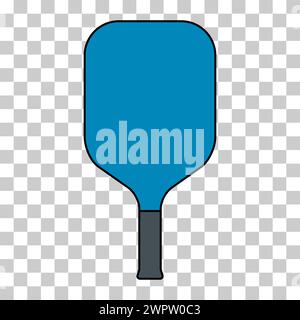 Pickleball racket sport, icona indoor paddle, web flat simbolo vettore illustrazione . Illustrazione Vettoriale