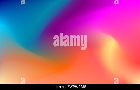 Texture di sfondo colorata sfumata e uniforme. Illustrazione di design astratto moderno, vivace e dinamico per sfondo, modello e striscione Illustrazione Vettoriale