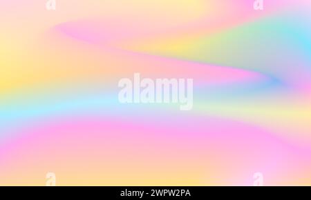 Elemento di design dello sfondo astratto Y2K. Vettore modello di illustrazione a colori pastello con gradiente curvo estetico. per poster, banner, social media, pagine Illustrazione Vettoriale