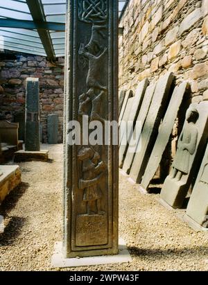 Kilmory Church, Mac Millan's Cross, Kilmory Knap Chapel, Kilmory, Point of Knap, South Knapdale, Lochgilphead, Mid Argyll, Argyll & Bute (Strathclyde Foto Stock