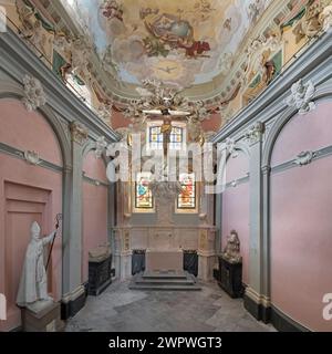 Cappella della Crocifissione, Cappella Jablonowski, Cattedrale Latina, Basilica cattedrale dell'assunzione, Leopoli, Ucraina Foto Stock