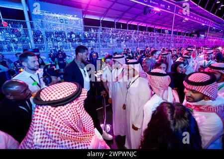 Jeddah, Arabie Saoudite. 9 marzo 2024. Partenza in griglia durante il Gran Premio saudita di Formula 1 STC 2024, 2° round del Campionato del mondo di Formula 1 2024 dal 7 al 9 marzo 2024 sul circuito di Jeddah Corniche, a Jeddah, Arabia Saudita - Photo Frédéric le Floc'h/DPPI Credit: DPPI Media/Alamy Live News Foto Stock