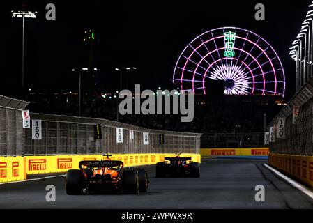 Jeddah, Arabia Saudita. 9 marzo 2024. Lando Norris (GBR) McLaren MCL38. 09.03.2024. Formula 1 World Championship, Rd 2, Saudi Arabian Grand Prix, Jeddah, Arabia Saudita, Race Day. Il credito fotografico dovrebbe essere: XPB/Alamy Live News. Foto Stock