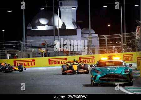 Jeddah, Arabie Saoudite. 9 marzo 2024. Safety car, durante il Gran Premio dell'Arabia Saudita di Formula 1 STC 2024, 2° round del Campionato del mondo di Formula 1 2024 dal 7 al 9 marzo 2024 sul circuito di Jeddah Corniche, a Jeddah, Arabia Saudita - Photo Frédéric le Floc'h/DPPI Credit: DPPI Media/Alamy Live News Foto Stock