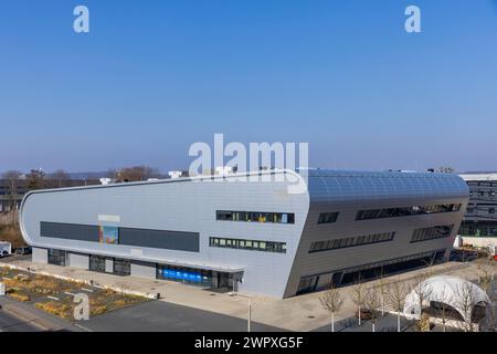 La BallsportArena Dresden è una sala polivalente situata nella capitale dello stato sassone di Dresda, Dresda, Sassonia, Germania Foto Stock