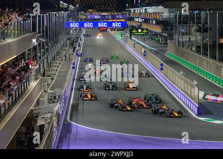 Jeddah, Arabia Saudita. 9 marzo 2024. Inizio gara. AHMAD ALSHEHAB/Alamy Live News Foto Stock