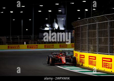 Jeddah, Arabie Saoudite. 9 marzo 2024. 38 BEARMAN Oliver, Scuderia Ferrari SF-24, azione durante il Formula 1 STC Saudi Arabian Grand Prix 2024, 2° round del Campionato del mondo di Formula 1 2024 dal 7 al 9 marzo 2024 sul circuito di Jeddah Corniche, a Jeddah, Arabia Saudita - Photo DPPI Credit: DPPI Media/Alamy Live News Foto Stock