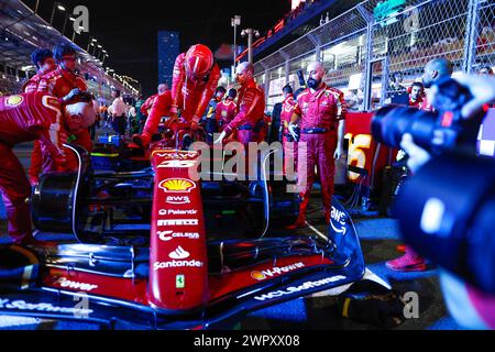 Jeddah, Arabie Saoudite. 9 marzo 2024. LECLERC Charles (mco), Scuderia Ferrari SF-24, ritratto, durante la Formula 1 STC Saudi Arabian Grand Prix 2024, 2° round del Campionato del mondo di Formula 1 2024 dal 7 al 9 marzo 2024 sul circuito di Jeddah Corniche, a Jeddah, Arabia Saudita - Photo DPPI Credit: DPPI Media/Alamy Live News Foto Stock