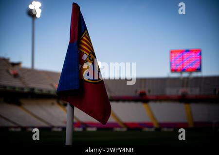 Barcellona, Spagna. 8 marzo 2024. La Liga EA Sports match tra FC Barcelona e RCD Mallorca all'Estadi Olímpic Lluis Companys, a Barcellona, in Spagna, l'8 marzo 2024. Foto di Felipe Mondino/Sipa USA credito: SIPA USA/Alamy Live News Foto Stock