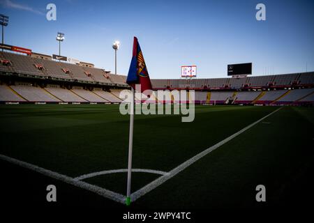 Barcellona, Spagna. 8 marzo 2024. La Liga EA Sports match tra FC Barcelona e RCD Mallorca all'Estadi Olímpic Lluis Companys, a Barcellona, in Spagna, l'8 marzo 2024. Foto di Felipe Mondino/Sipa USA credito: SIPA USA/Alamy Live News Foto Stock