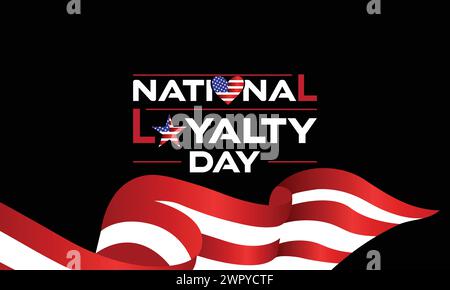 Puoi scaricare sfondi e sfondi per il National Loyalty Day sul tuo smartphone, tablet o computer. Illustrazione Vettoriale