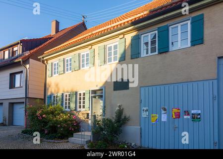 Bissingen an der Teck: casa Mörikehaus Ochsenwang in Schwäbische Alb, Svevia Alb, Baden-Württemberg, Germania Foto Stock