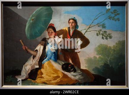 "The Parasol", 1777, Francisco de Goya y Lucientes, Museo del Prado, Madrid, Spagna, Europa Foto Stock