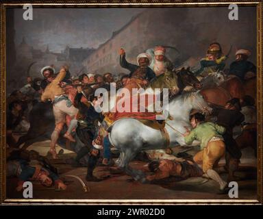 "Il 2 maggio 1808 a Madrid o "la lotta contro i Mamelucchi", 1814, Francisco de Goya y Lucientes, Museo del Prado, Madrid, Spagna, Europa Foto Stock