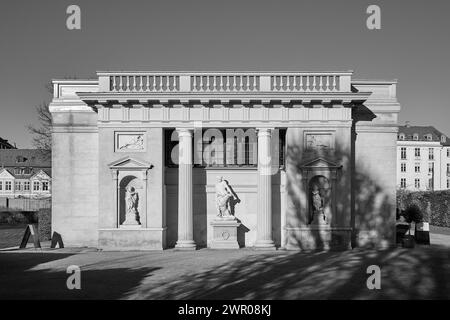 Il padiglione Hercules (Herkulespavillonen), progettato da C.F. Harsdorff (1773); Rosenborg Castle Gardens, Copenaghen, Danimarca Foto Stock