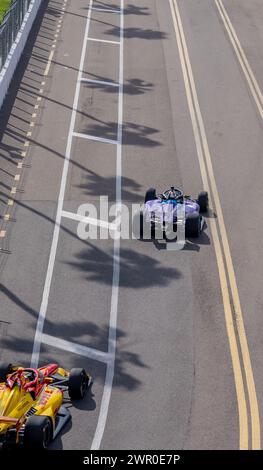 9 marzo 2024, St Petersburg, FL, USA: Il pilota della INDYCAR Series, PIETRO FITTIPALDI (30) di Miami, Florida, viaggia attraverso le curve durante una sessione di prove per il Firestone Grand Prix di St. Petersburg al St Pietroburgo corso temporaneo a St. Petersburg FL. (Credit Image: © Walter G Arce Sr Grindstone medi/ASP) SOLO PER USO EDITORIALE! Non per USO commerciale! Foto Stock