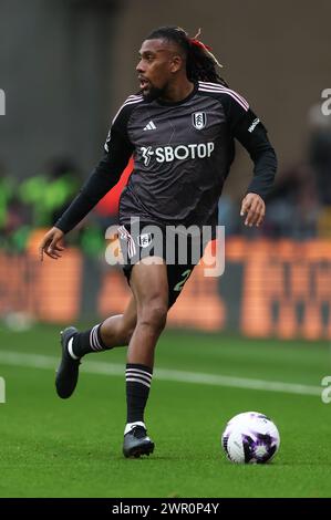 Wolverhampton, Regno Unito. 9 marzo 2024. Alex Iwobi del Fulham in azione durante la partita di Premier League a Molineux, Wolverhampton. Il credito per immagini dovrebbe essere: Cameron Smith/Sportimage Credit: Sportimage Ltd/Alamy Live News Foto Stock