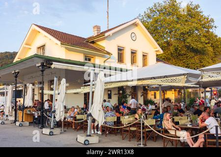 Bregenz: Ristorante Molo 69 al porto di Bodensee (Lago di Costanza), Vorarlberg, Austria Foto Stock