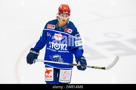 #64 Boaz Bassen, Stürmer Schwenninger Wild Wings. (Villingen-Schwenningen, Deutschland, 29.10.2023) Foto Stock