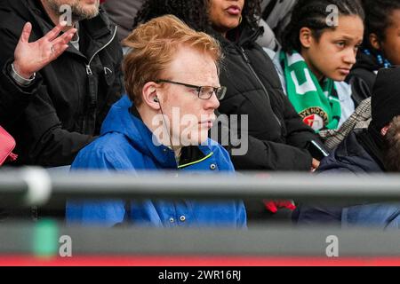 Rotterdam, Paesi Bassi. 10 marzo 2024. Rotterdam - Piebe-Guido durante la partita tra Feyenoord V1 contro PEC Zwolle V1 a Nieuw Varkenoord il 10 marzo 2024 a Rotterdam, Paesi Bassi. Credito: Foto Box to Box/Alamy Live News Foto Stock