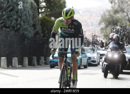 ©PHOTOPQR/NICE MATIN/Jean Francois Ottonello ; Nizza ; 10/03/2024 ; Cyclisme - Paris-Nice 8e etape Nice-Nice - ici dans la montee finale des Quatre Chemin, chemin du Vinaigrier - Primoz Roglic (Bora-Hansgrohe) gara ciclistica Parigi - Nizza, ultima tappa Nizza - Nizza il 10 marzo 2024 Foto Stock