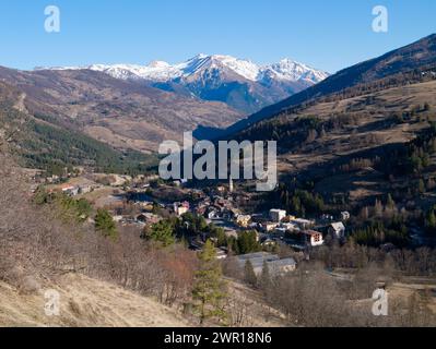 Cesana Torinese, Piemonte, Italia Foto Stock