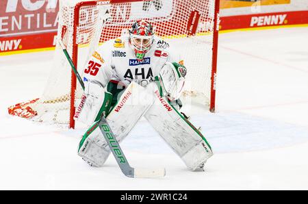 Schwenninger Wild Wings - Augsburger Panther, Helios Arena, Penny DEL, Hauptrunde: #35 Markus Keller, Torwart Augsburger Panther. (Villingen-Schwennin Foto Stock