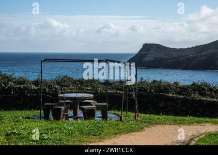 Pais Vasco, Spagna, costa e entroterra Foto Stock