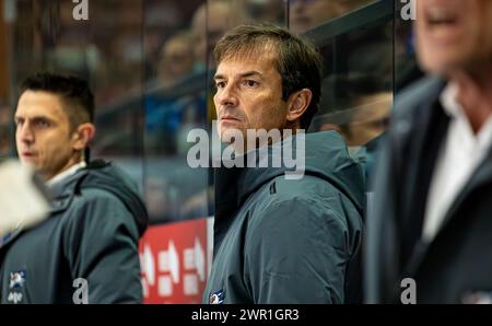 Schwenninger Wild Wings - Adler Mannheim, Helios Arena, Penny DEL, 23. Spieltag Hauptrunde: Dallas Eakins, Cheftrainer e Sportchef Adler Mannheim. ( Foto Stock