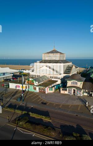 6 marzo 2024. Great Yarmouth, Regno Unito. I fondi della lotteria di 12,3 milioni di sterline sono garantiti per il restauro dell'ultima casa di vetro vittoriana sopravvissuta del Regno Unito a Great Yarmouth. Conosciuto localmente come Palazzo del popolo, i lavori dovrebbero essere completati entro il 2027. Foto Stock