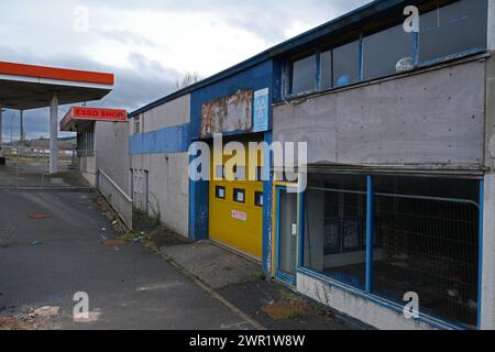 il garage east road egremont cumbria ha proposto il sito per il nuovo superstore aldi Foto Stock