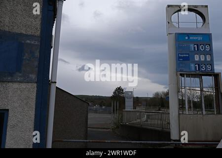 il garage east road egremont cumbria ha proposto il sito per il nuovo superstore aldi Foto Stock